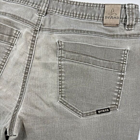prAna Jeans Men's 34x28 (READ) Washed‎ Brown Bridger Slim Fit Denim Outdoor - Picture 1 of 9